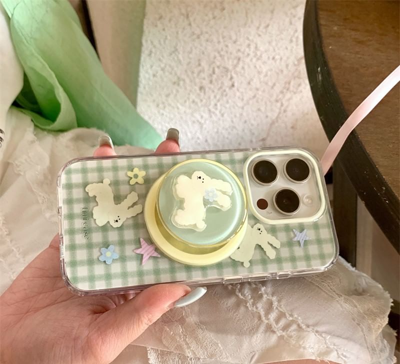 Rabbit Case Plaid Phone
