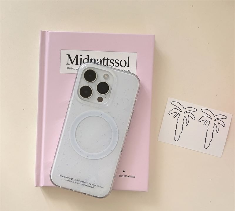 with MagSafe) Glitter Case Phone (Compatible Magnetic