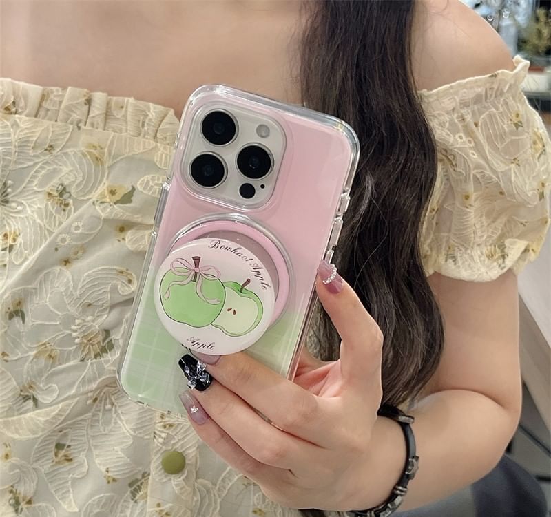 with Magnetic Phone (Compatible Plaid Apple Case MagSafe)