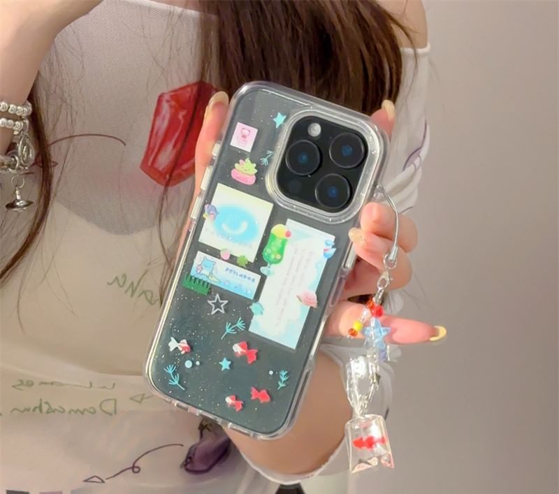 Case Charm Goldfish Set Phone /