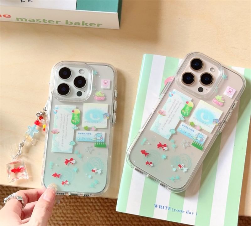 Case Charm Goldfish Set Phone /