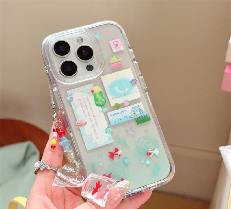 Case Charm Goldfish Set Phone /