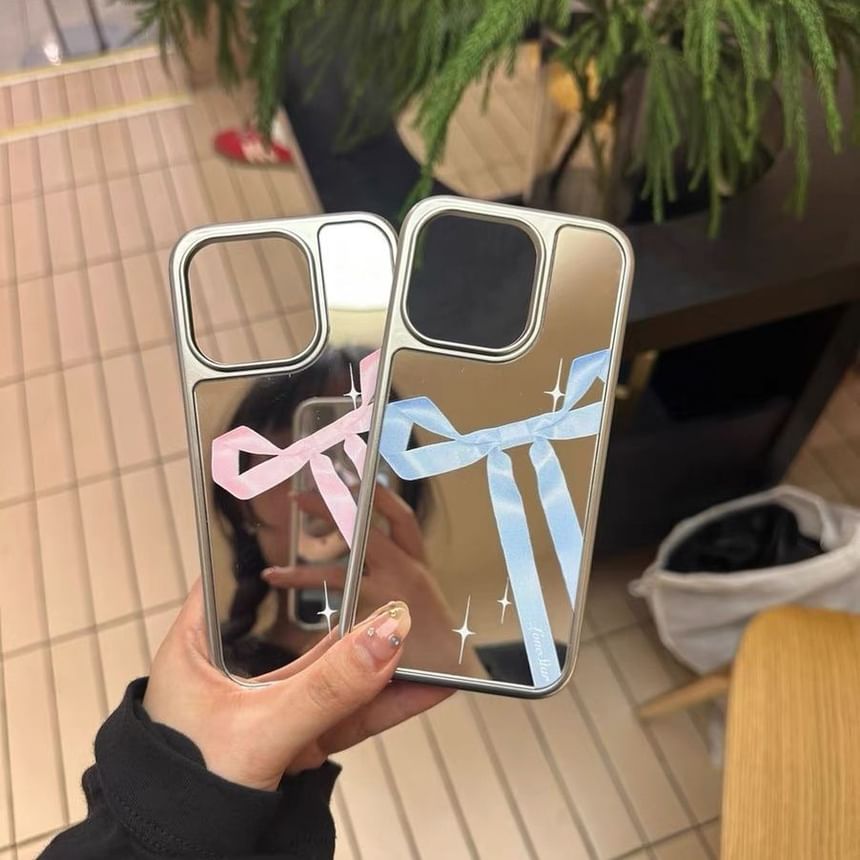 Ribbon Mirror Case Phone Print