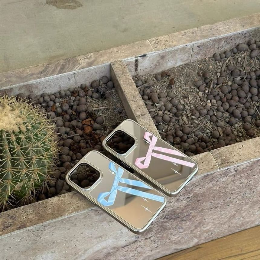 Ribbon Mirror Case Phone Print