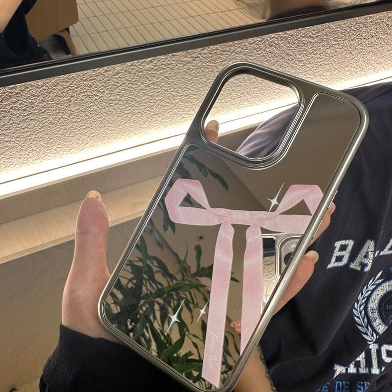 Ribbon Mirror Case Phone Print