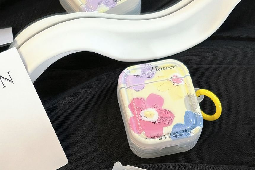 AirPods Floral Pro Print Earphone Skin Case /