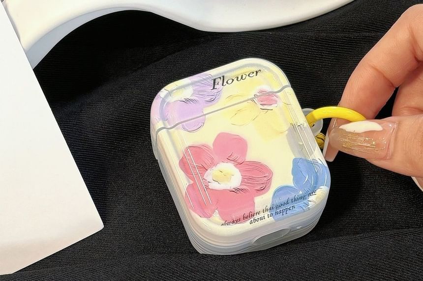 AirPods Floral Pro Print Earphone Skin Case /