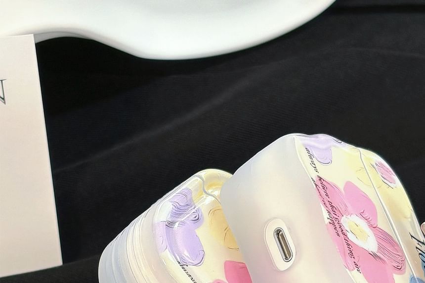 AirPods Floral Pro Print Earphone Skin Case /