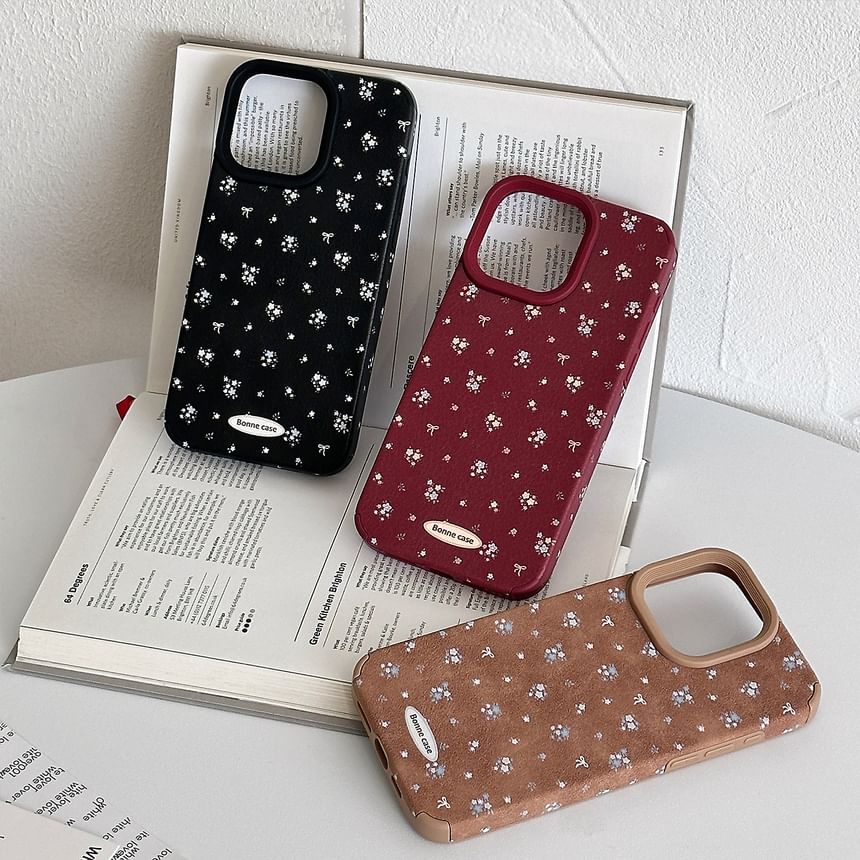 Phone Print Floral Case