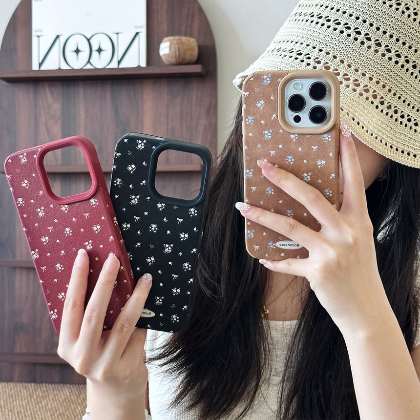 Phone Print Floral Case