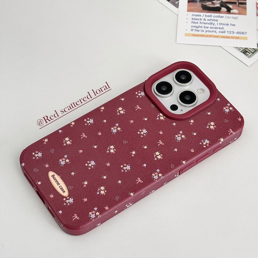 Phone Print Floral Case