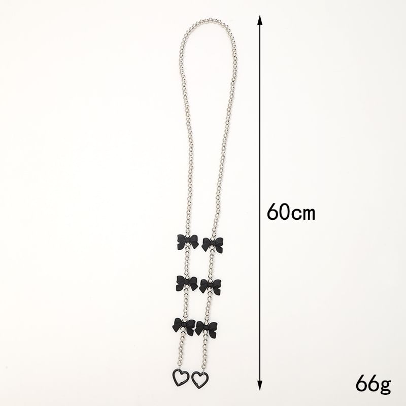 Phone Bow Bead Lanyard