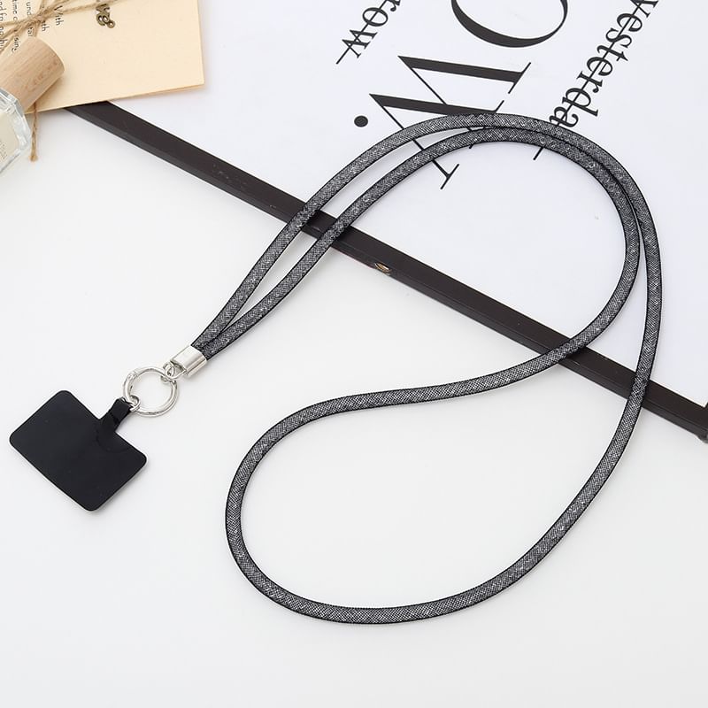 Glitter Phone Pad Lanyard with