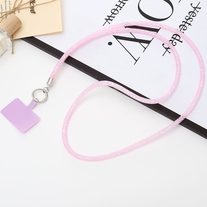 Glitter Phone Pad Lanyard with