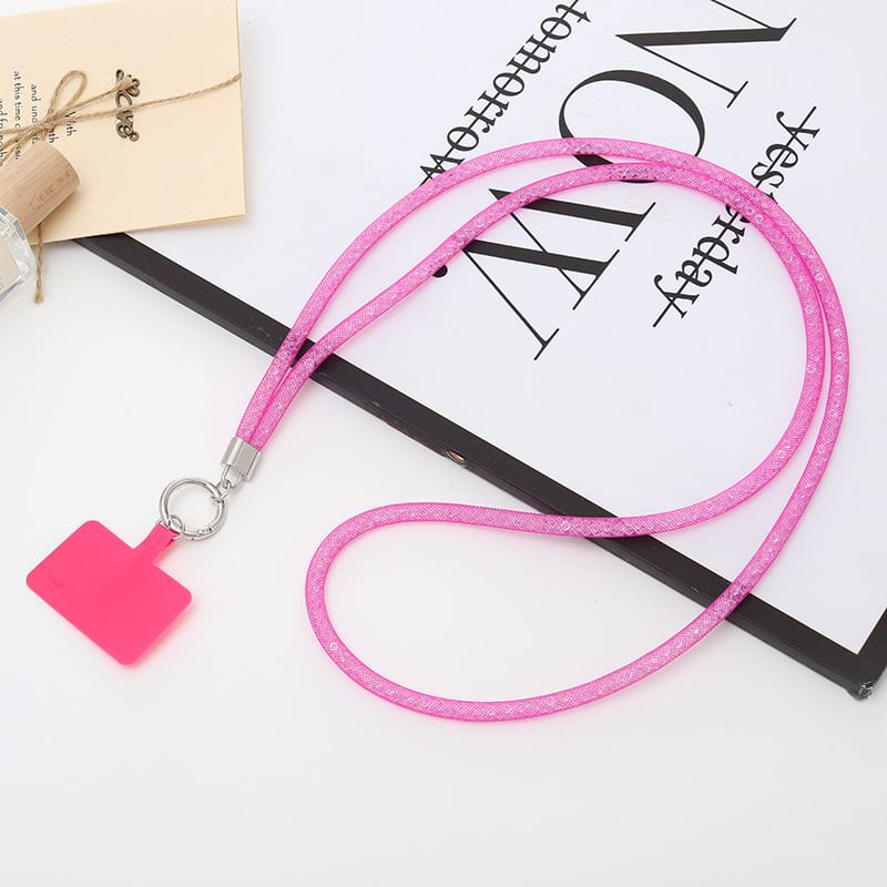 Glitter Phone Pad Lanyard with