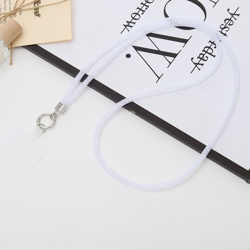 Glitter Phone Pad Lanyard with