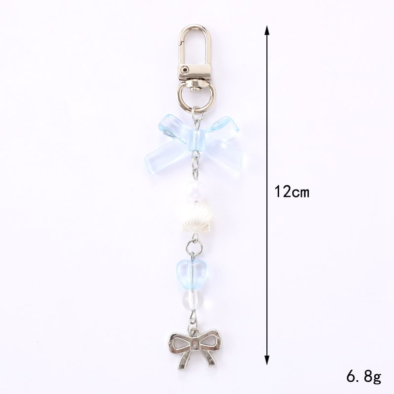 Faux Pearl Phone Bow Charm