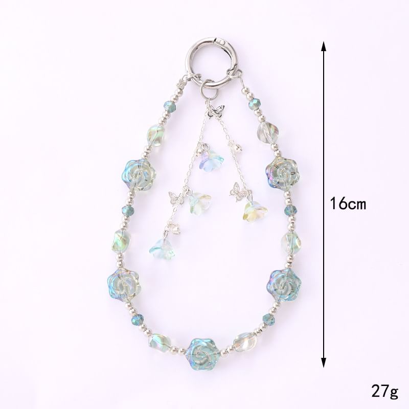 Strap Phone Floral Bead