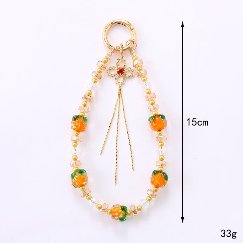 Phone Bead Clover Strap Fruit