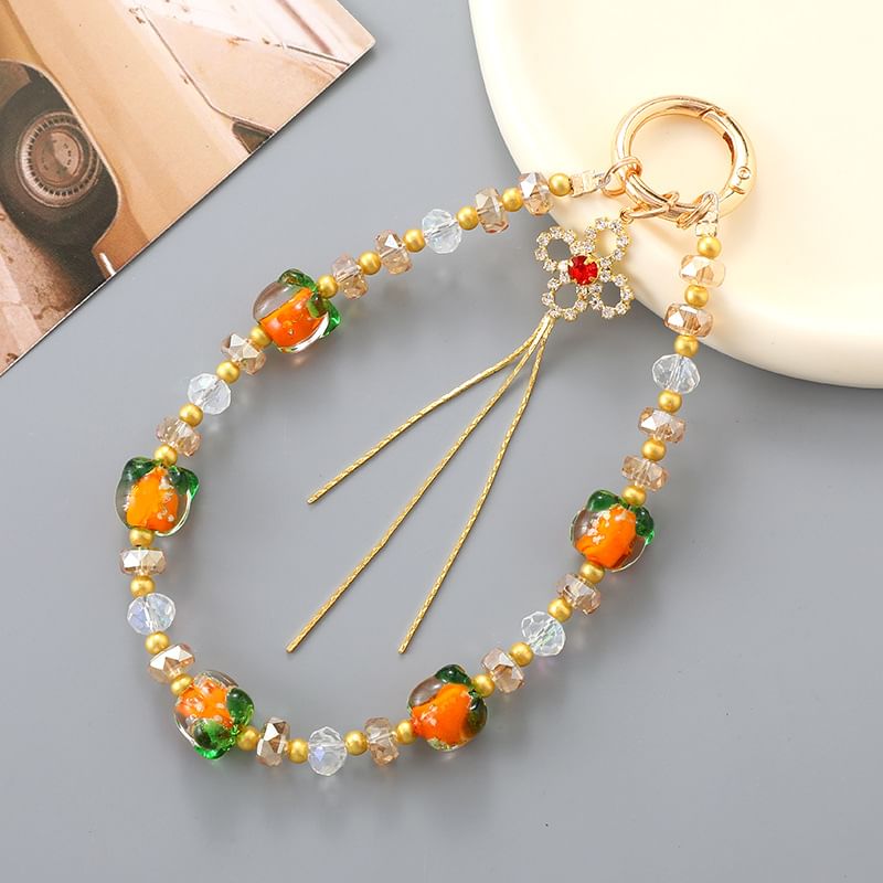 Phone Bead Clover Strap Fruit
