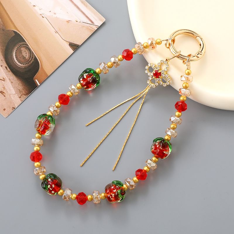 Phone Bead Clover Strap Fruit
