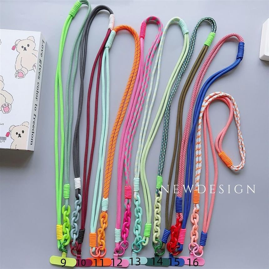 Lanyard Phone Two-Tone Pad with