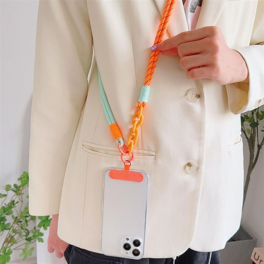 Lanyard Phone Two-Tone Pad with