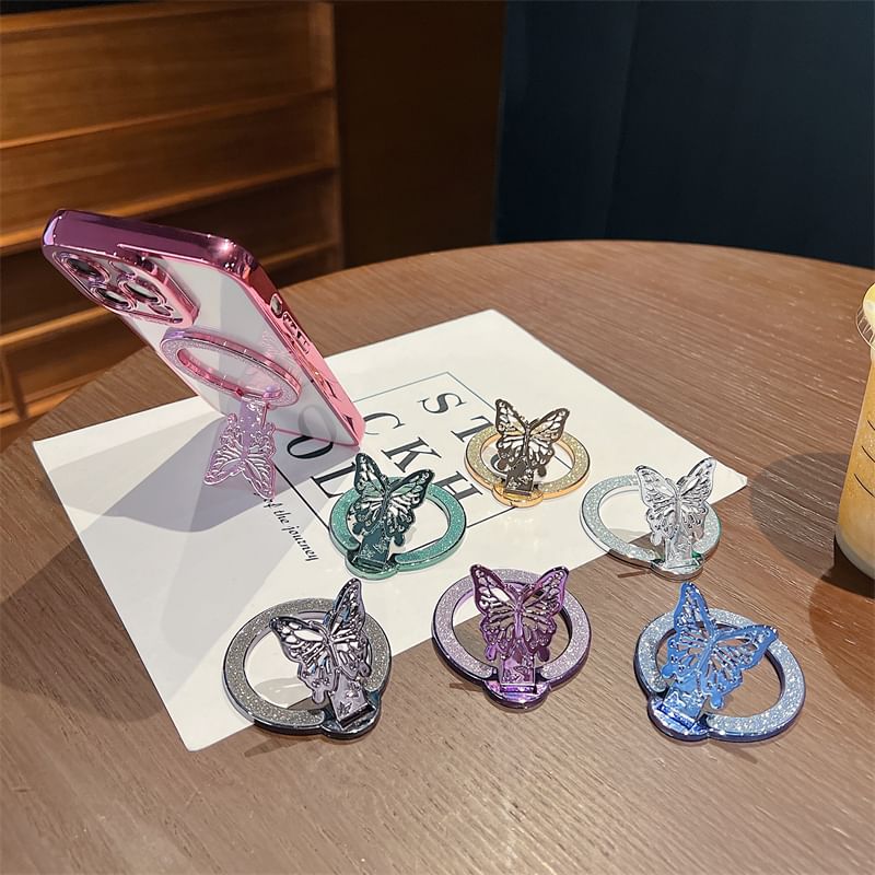 Magnetic Phone Stand Glitter Butterfly