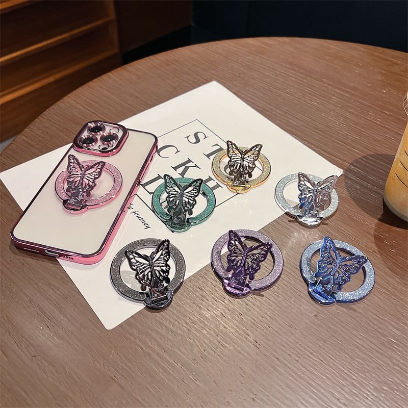 Magnetic Phone Stand Glitter Butterfly