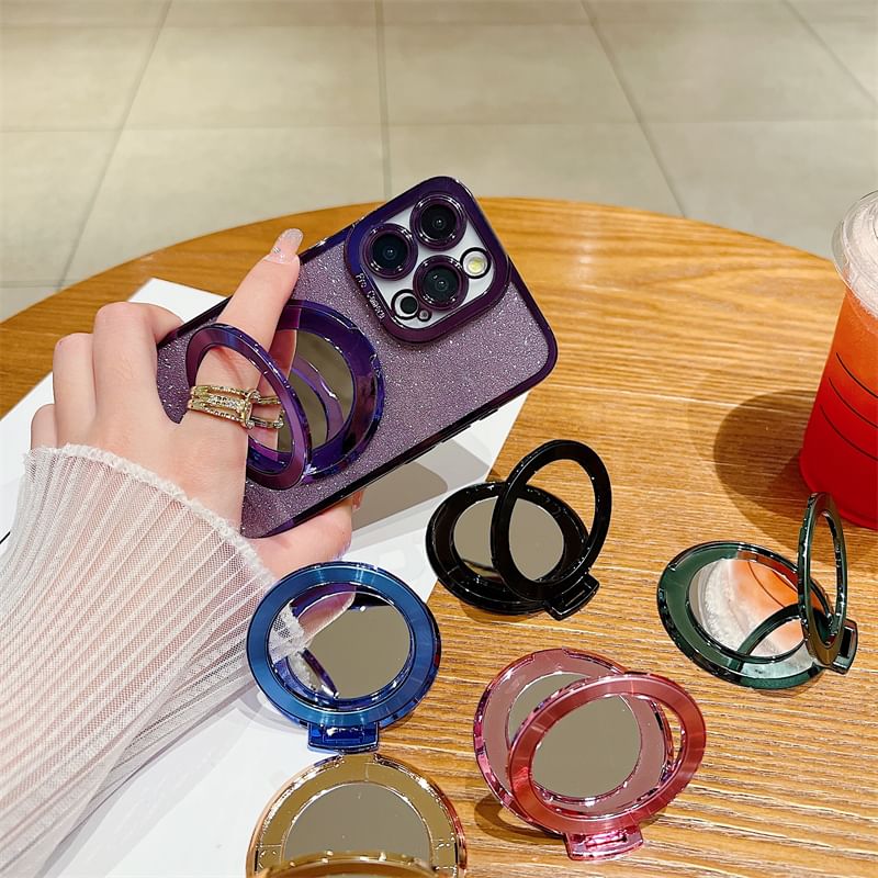 with Phone Magnetic Stand Alloy Mirror