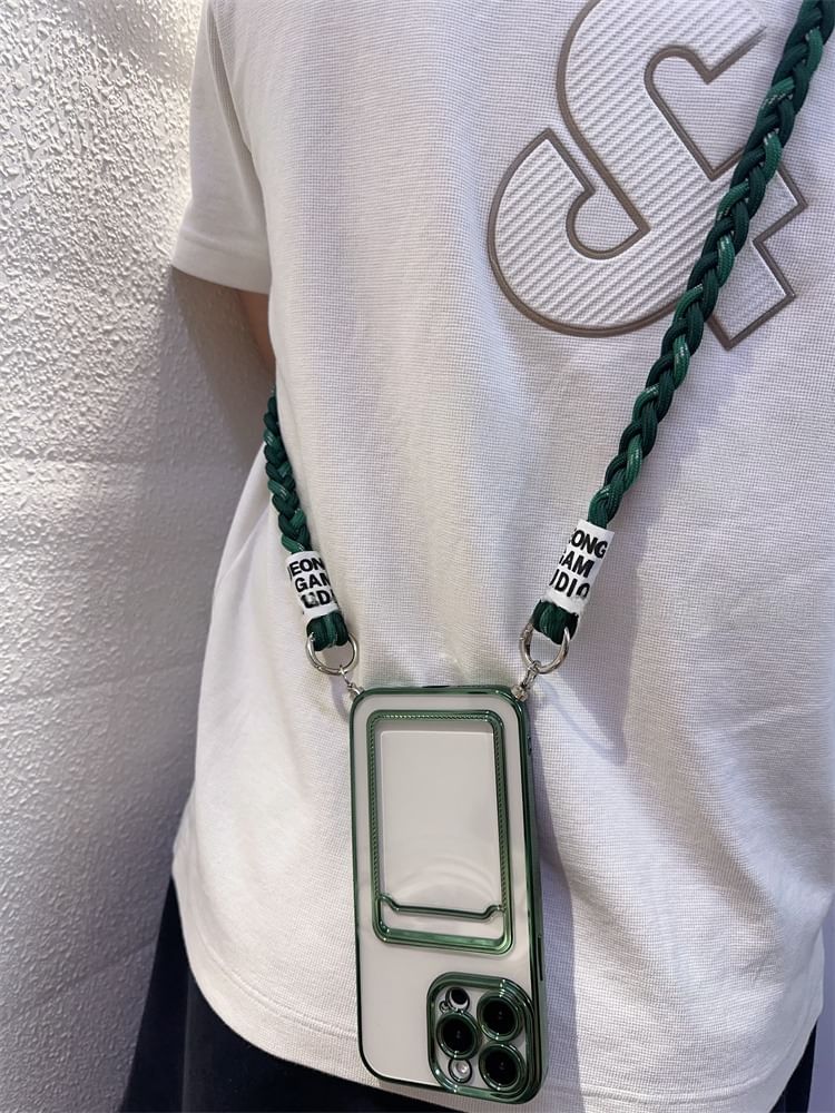 Strap with Pad Lanyard and Phone Braided