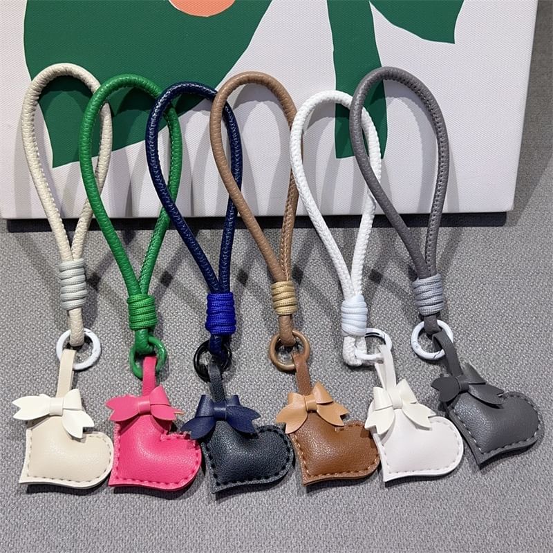 Leather Phone Lanyard Bear with Strap Faux and Pad