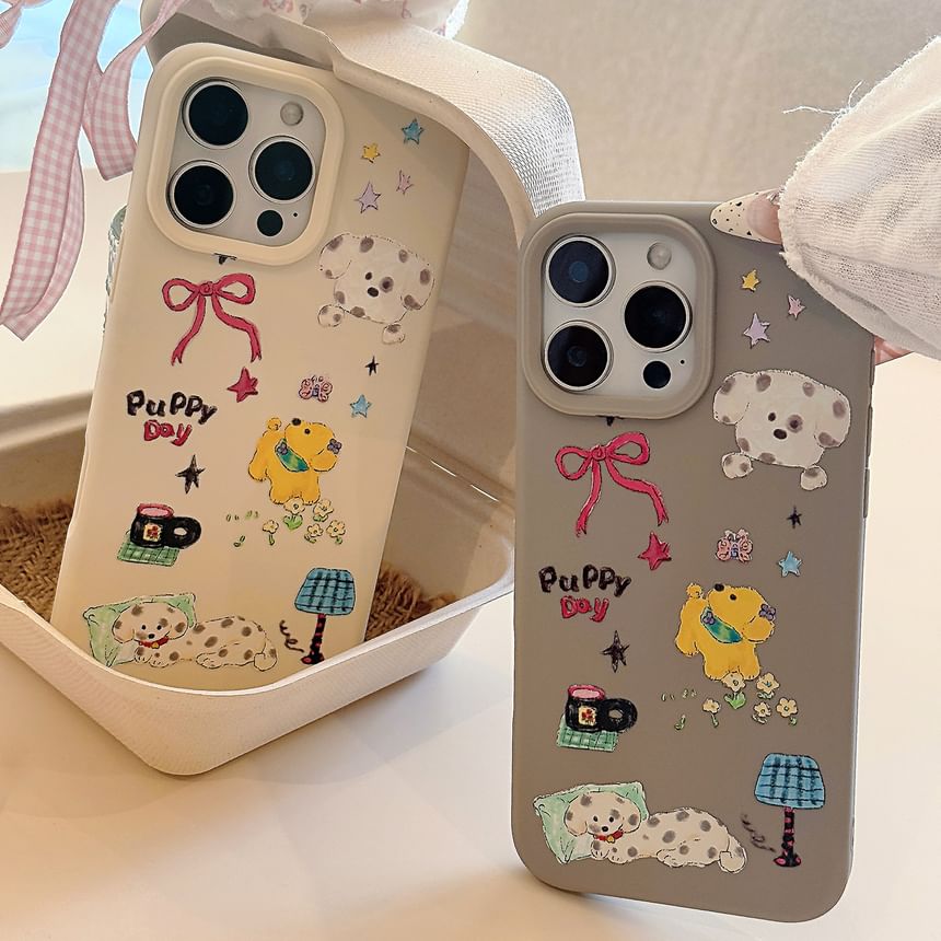 Cartoon Case Phone Dog Print