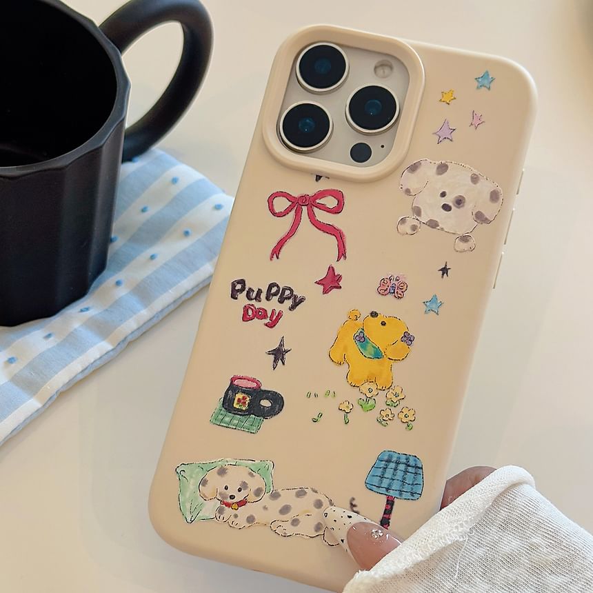 Cartoon Case Phone Dog Print