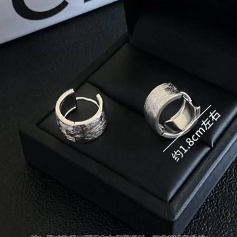 Alloy Huggie Earring Brushed