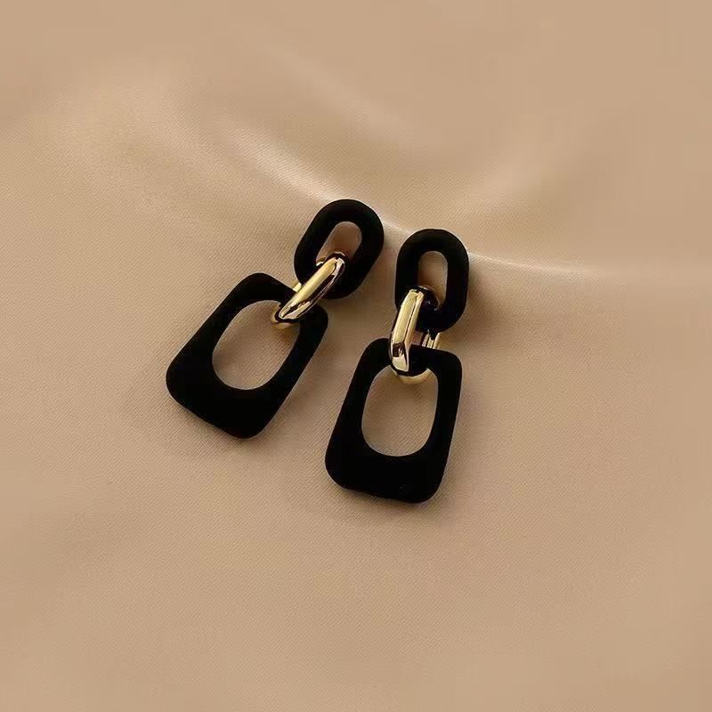 Acrylic Alloy Dangle Geometric Earring