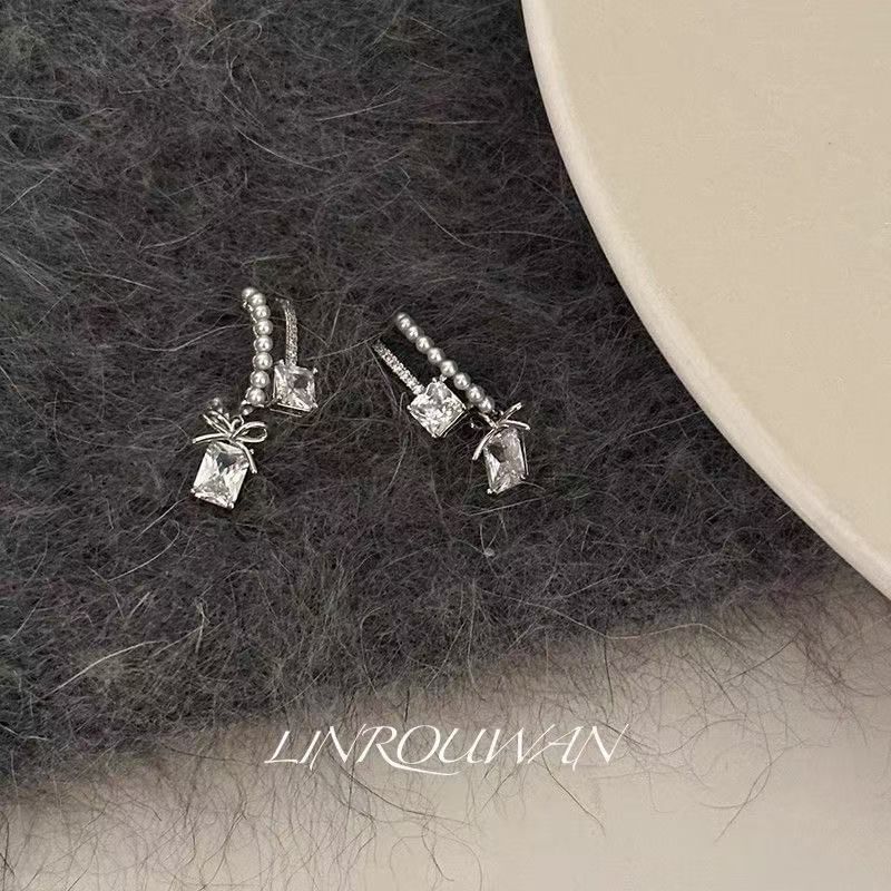 Drop Alloy Earring Rhinestone