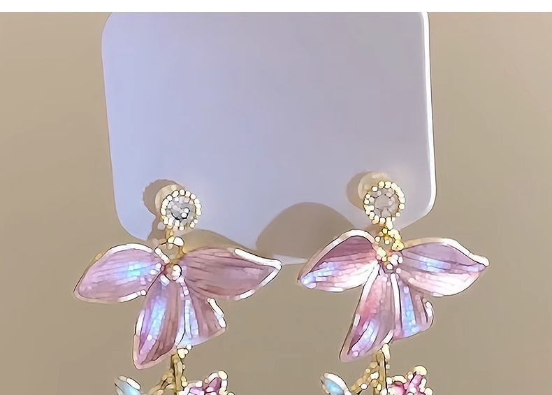 Alloy Earring Dangle Floral
