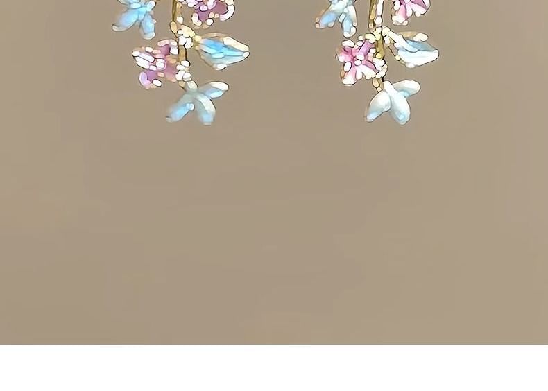 Alloy Earring Dangle Floral