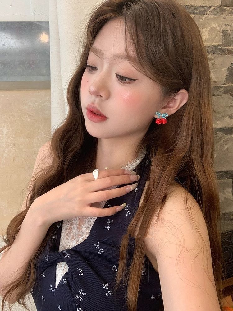 Cherry Stud Earring Bead