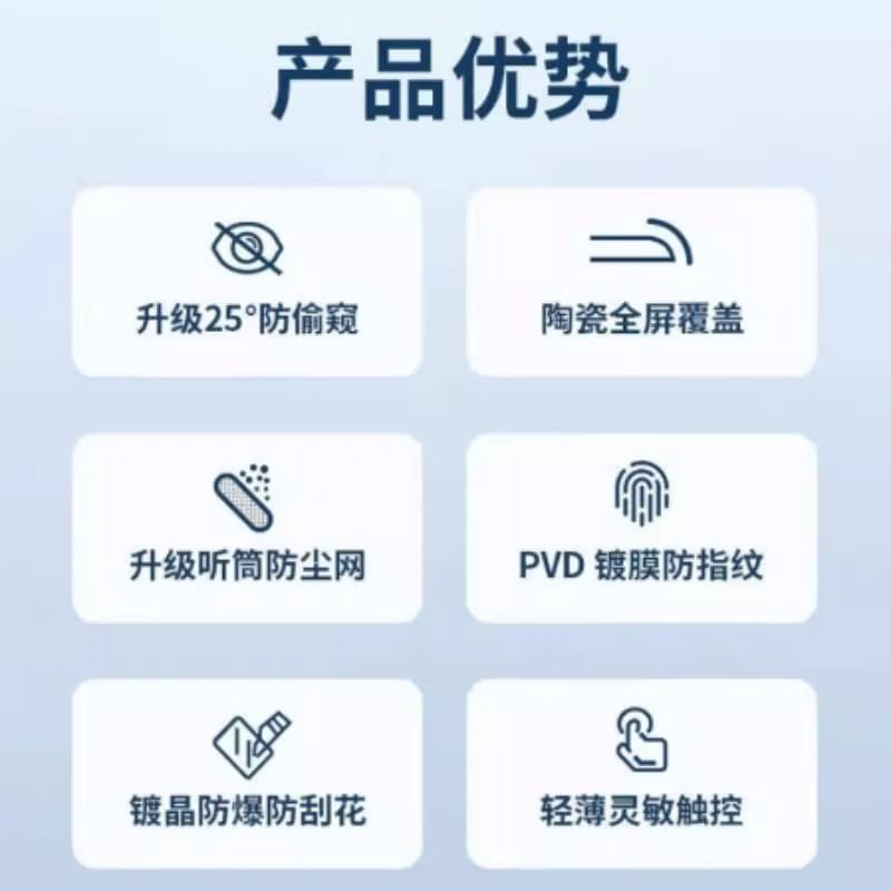 Clear 2: Screen Set Privacy Glass Film Tempered Protector of /