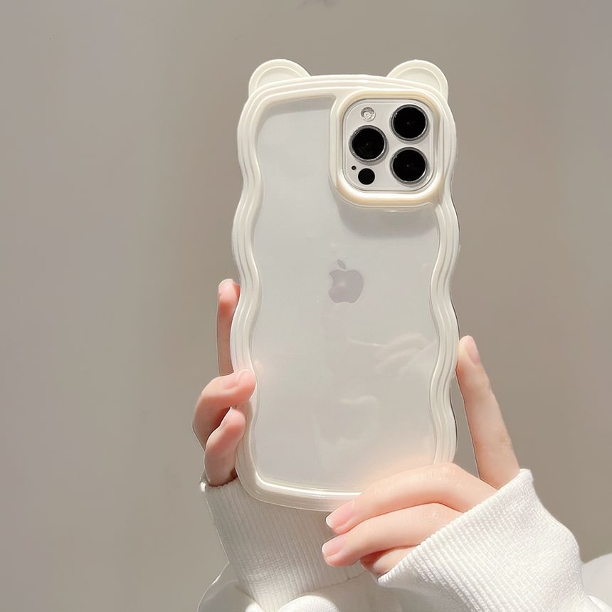 Ear Case iPhone Bear Transparent