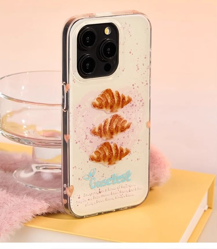 Croissant Print Case iPhone