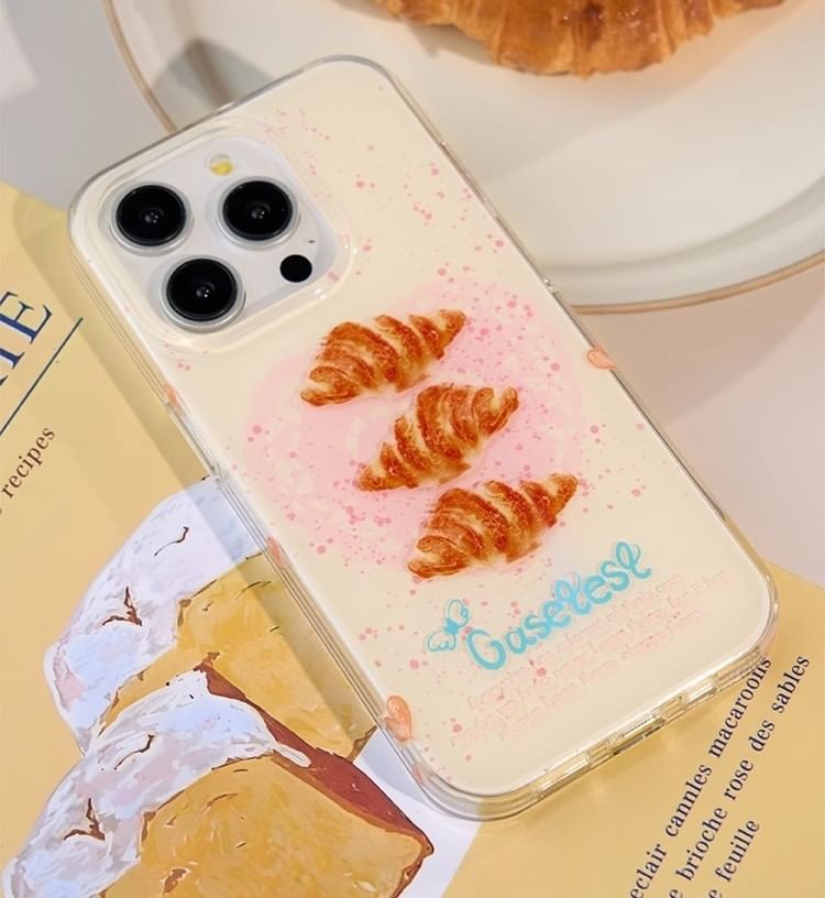 Croissant Print Case iPhone