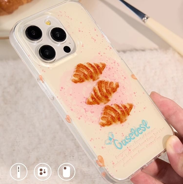 Croissant Print Case iPhone