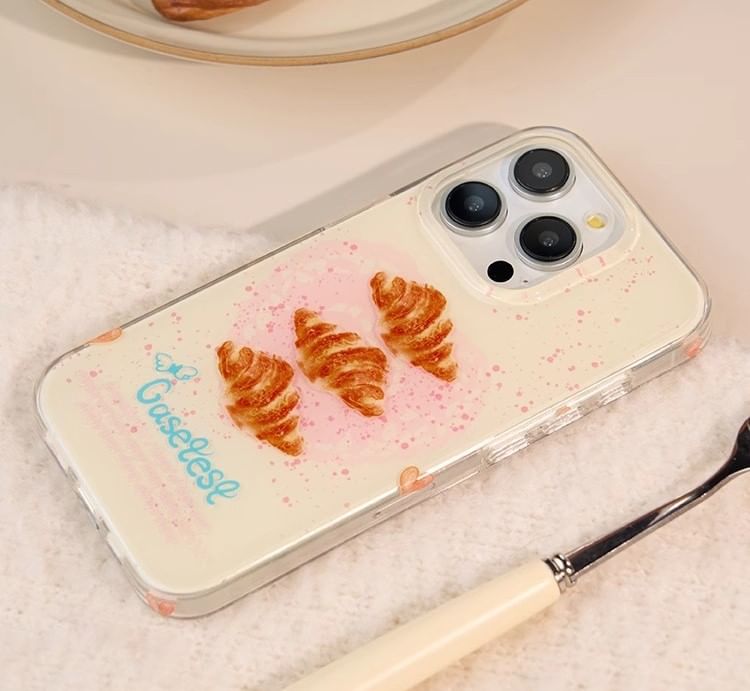 Croissant Print Case iPhone