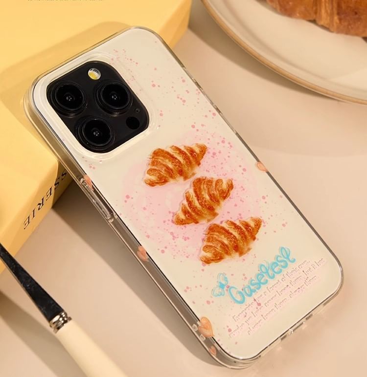 Croissant Print Case iPhone