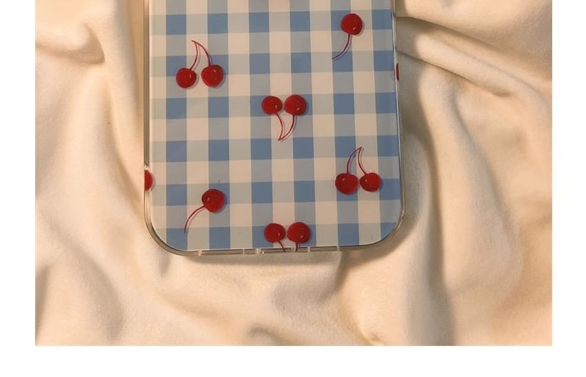 iPhone Beaded Cherry Case Print Strap Set /