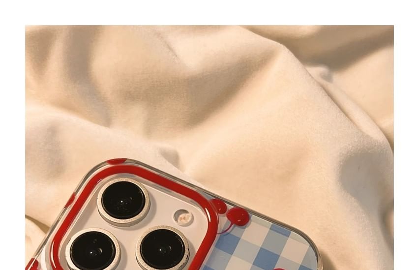 iPhone Beaded Cherry Case Print Strap Set /