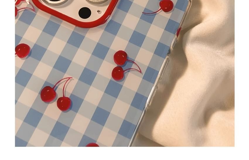 iPhone Beaded Cherry Case Print Strap Set /